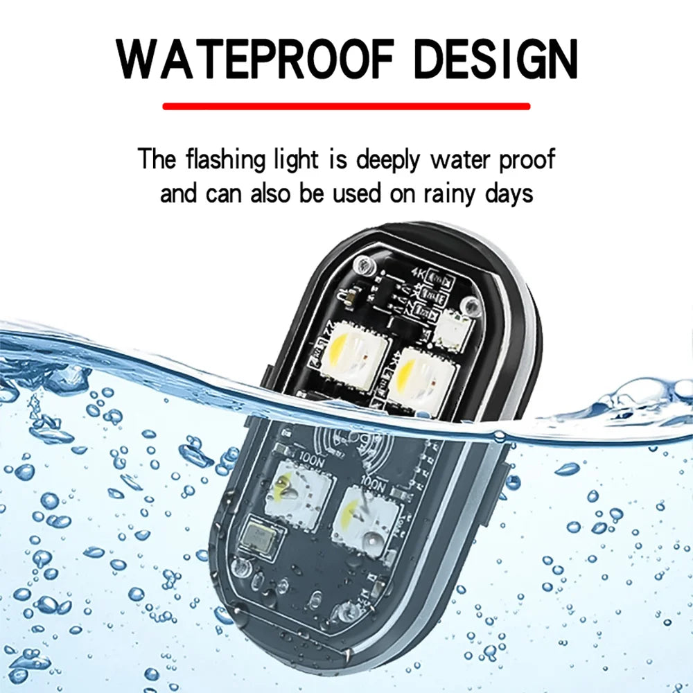 8-Color Wireless Rechargeable LED Strobe Lights