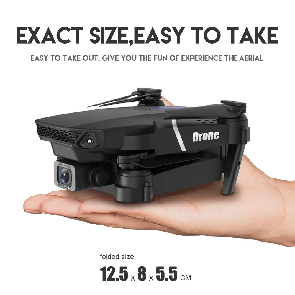 2025 New E88 Pro WIFI FPV Drone Wide Angle HD 4K/1080P Camera  Height Hold Foldable Quadcopter RC Helicopter Toy Gift