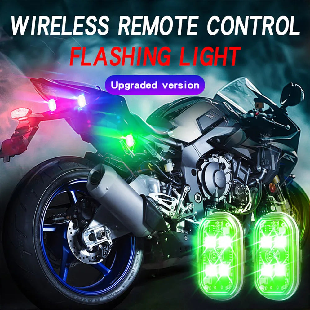 8-Color Wireless Rechargeable LED Strobe Lights